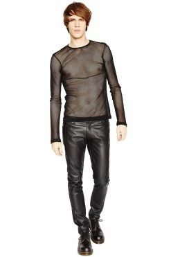 TRIPP NYC Tripp Fishnet Shirt [Black] -AKUMU INK shop FN9105M BLK FL 1405x 7bb6c51f 8a80 42f8 a016 84206e5b2072