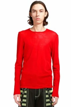 TRIPP NYC Mens Tripp Fishnet Shirt [Red]