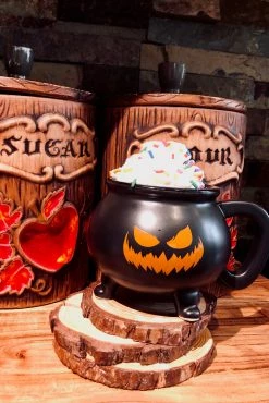 VampireFreaks Halloween Fiend Cauldron Mug -AKUMU INK shop FaceC