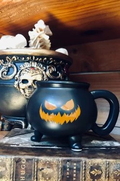 VampireFreaks Halloween Fiend Cauldron Mug -AKUMU INK shop FaceD