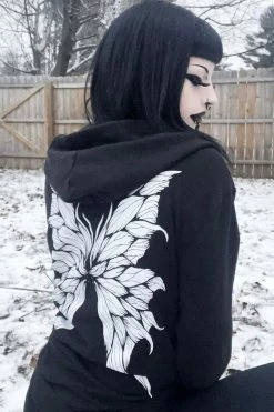 VampireFreaks Dark Fairy Hoodie [Zipper Or Pullover] -AKUMU INK shop Fairy Wings Hoodie