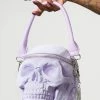 KILLSTAR Grave Digger Skull Handbag [LILAC]
