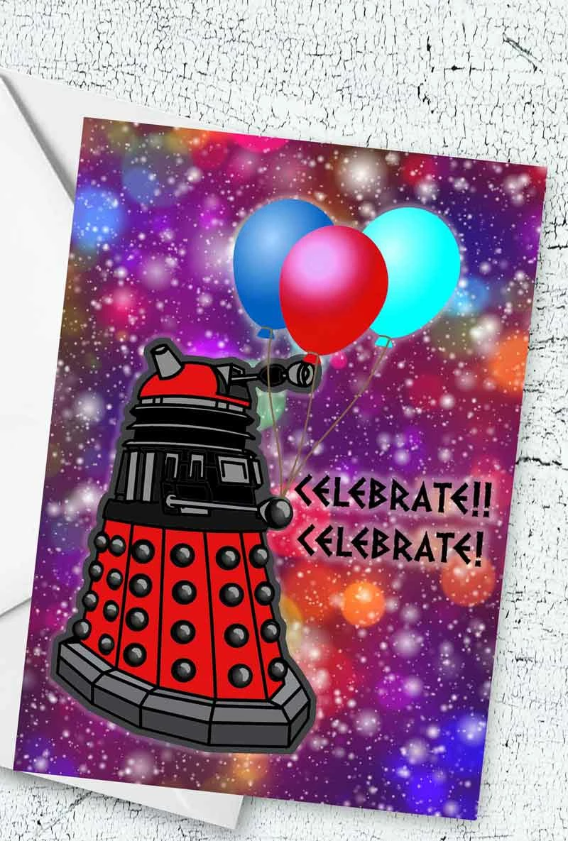 Victorian And Steampunk Doctor Who Printable Birthday Card - Dalek Birthday Card - Instant Download Printable Card 3 Victorian And Steampunk Doctor Who Printable Birthday Card - Dalek Birthday Card - Instant Download Printable Card