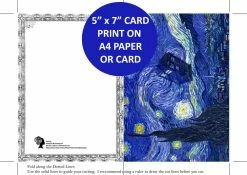 Victorian And Steampunk Van Gogh And The DOCTOR Card - Instant Download Printable Card -AKUMU INK shop GSstarrynightTARDISthumb3