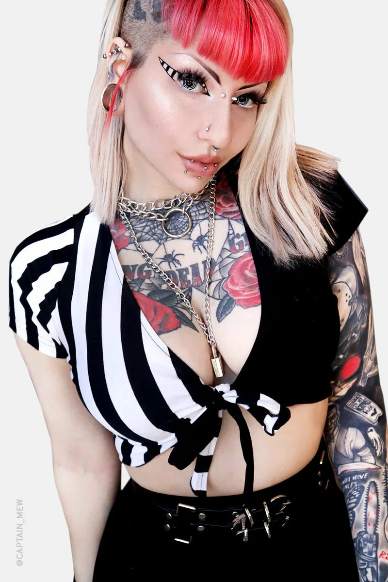 FOREST INK Ghosttown Front Tie Top 3 FOREST INK Ghosttown Front Tie Top