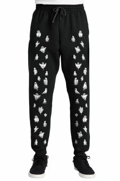 VampireFreaks Ooky Spooky Ghost Joggers 11 VampireFreaks Ooky Spooky Ghost Joggers -AKUMU INK shop Ghosts JoggerFront