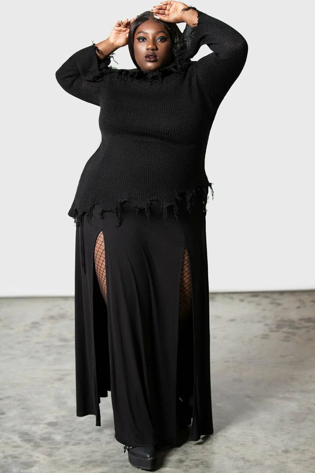 KILLSTAR Aelfwine Asymmetric Sweater 10 KILLSTAR Aelfwine Asymmetric Sweater - Image 8