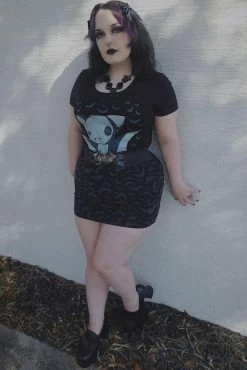 VampireFreaks Baby Bat Tee [Multiple Styles Available] -AKUMU INK shop Goth Bat Shirt