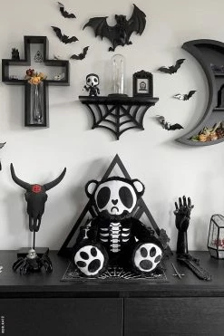 VampireFreaks Grumpy Bones Bear -AKUMU INK shop Goth Bear Plush