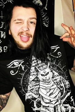 VampireFreaks Bastet Tee [Multiple Styles Available] -AKUMU INK shop Goth Cat Clothes