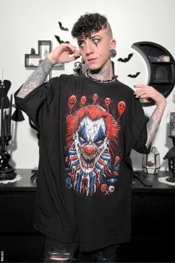 VampireFreaks Killer Clowncore Tee [Multiple Styles Available] -AKUMU INK shop Goth Clowncore T Shirt
