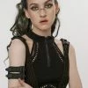 PUNK RAVE Blackblooded Armband -AKUMU INK shop Goth Cuff Bracelet