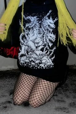 VampireFreaks Cerberus Hoodie [Zipper Or Pullover] -AKUMU INK shop Goth Dog Hoodie