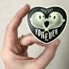 Elissa Marie Creative Spooky Ghosts Sticker [Glow In The Dark] -AKUMU INK shop Goth Sticker