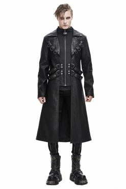 DEVIL FASHION General Death Military Goth Trench Coat