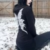 VampireFreaks Dark Fairy Hoodie [Zipper Or Pullover] -AKUMU INK shop Goth Wings Hoodie