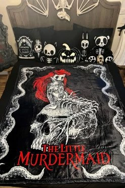 VampireFreaks The Little Murdermaid Throw Blanket