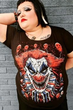 VampireFreaks Killer Clowncore Tee [Multiple Styles Available] -AKUMU INK shop Gothic Clowncore Shirt
