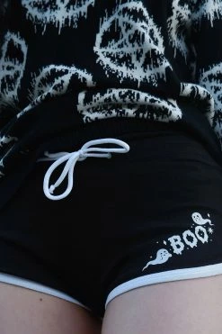 Too Fast Baby Boo Short Shorts 9 Too Fast Baby Boo Short Shorts -AKUMU INK shop Gothic Gym Shorts