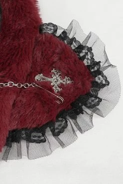 DEVIL FASHION Creepy Cuddles Bear Ear Hat [RED/BLACK] -AKUMU INK shop Gothic Hat