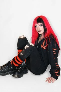 VampireFreaks Vampire Castle Hoodie W/ Bat Sleeves [BLOOD RED] -AKUMU INK shop Gothic Hoodie 56a8547c b3b7 46ec 837e 4c4786a483bd