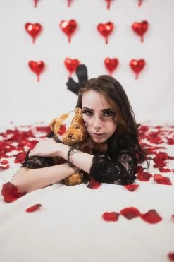 VampireFreaks Tormented Teddy Bear -AKUMU INK shop Gothic Plush Toy Studded Animal