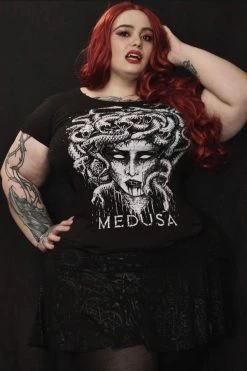 VampireFreaks Medusa Tee [Multiple Styles Available] -AKUMU INK shop Gothic Sexy Plus Size T Shirt