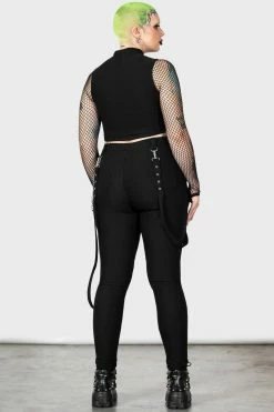 KILLSTAR The Rave Skinny Trousers -AKUMU INK shop Gothic Trousers Womens