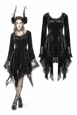DARK IN LOVE Vampire Veins Velvet Dress
