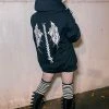 VampireFreaks Demon Wings Hoodie [Zipper Or Pullover] -AKUMU INK shop Gothic Wings Coat