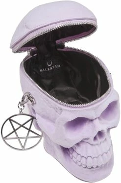 KILLSTAR Grave Digger Skull Handbag [LILAC] -AKUMU INK shop GraveDiggerHandbag LILAC D x1600copy