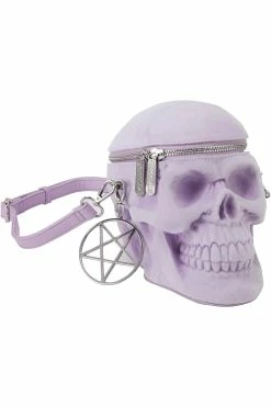 KILLSTAR Grave Digger Skull Handbag [LILAC] -AKUMU INK shop GraveDiggerHandbag LILAC G x1600copy