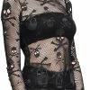 DEVIL FASHION Skull Sorcerer Top -AKUMU INK shop Grunge Goth Top