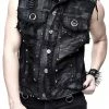 DEVIL FASHION Souleater Post-Apocalyptic Vest -AKUMU INK shop Grunge Goth Vest