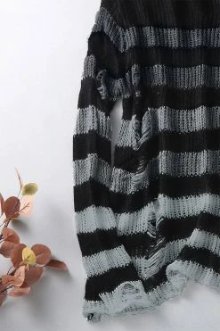 Catalyst Gradient Gray Striped Distressed Sweater 14 Catalyst Gradient Gray Striped Distressed Sweater -AKUMU INK shop H9544780c896242778cb2dd843c3dfe25icopy