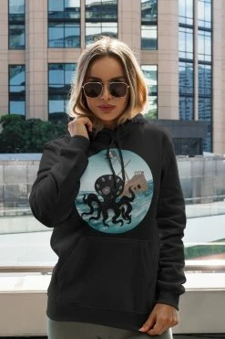 Gallery Serpentine Happy Kraken, Unisex Hoodie
