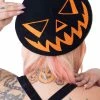 Kreepsville Trick Or Treat Pumpkin Black Beret -AKUMU INK shop HBBTTPB 62bd6a0a 336e 43aa b3a9 c9910acb580a 1