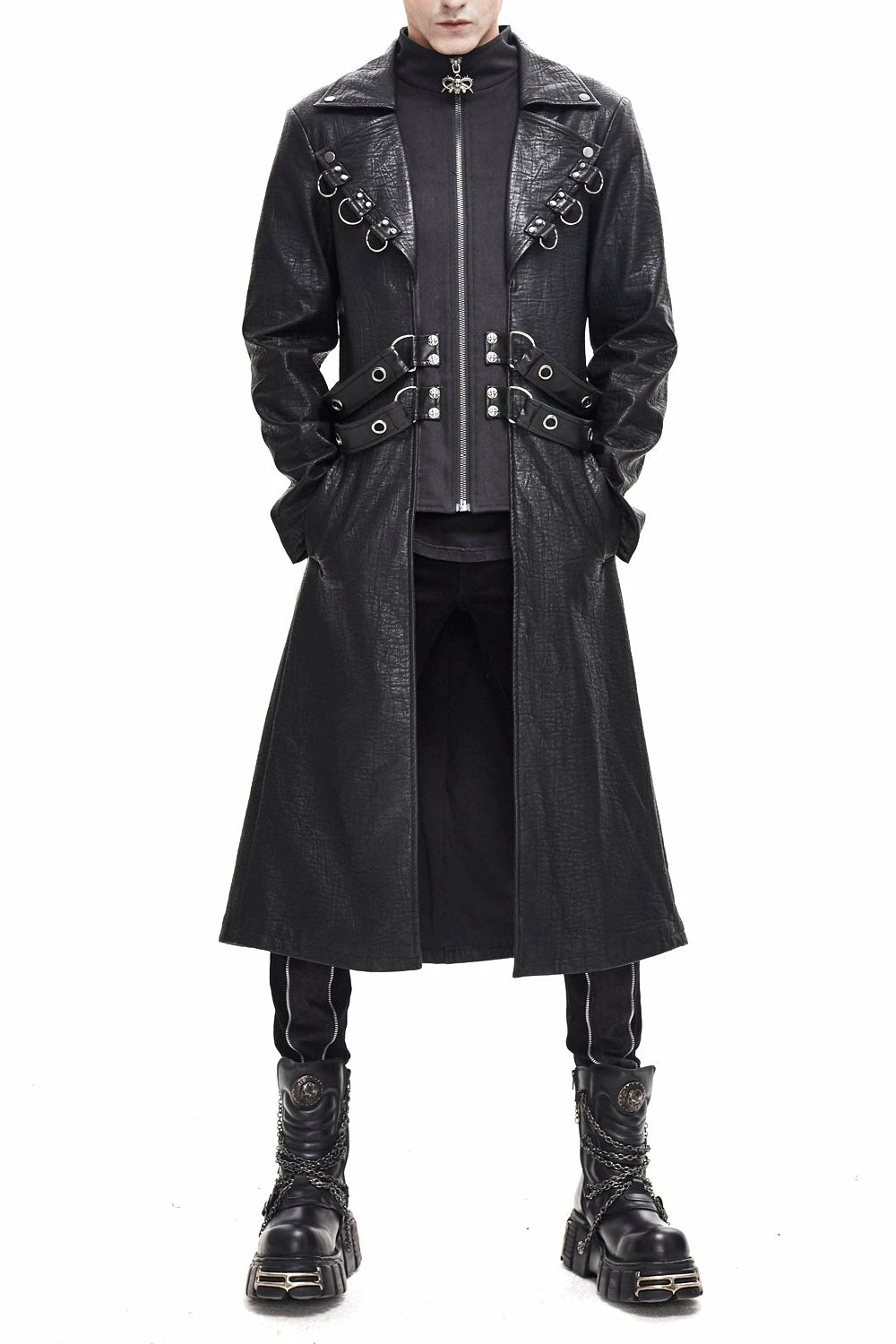 DEVIL FASHION General Death Military Goth Trench Coat 5 DEVIL FASHION General Death Military Goth Trench Coat - Image 3