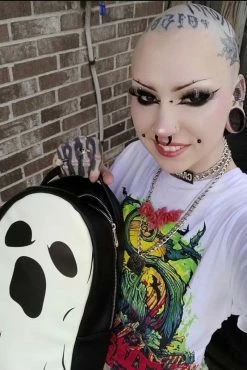 VampireFreaks Ghostie Backpack [Glow In The Dark] -AKUMU INK shop Horror Creepy Cute Bag