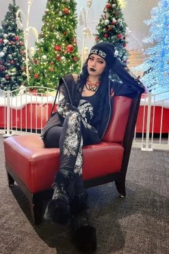 VampireFreaks Heavy Metal Snowmen Leggings 10 VampireFreaks Heavy Metal Snowmen Leggings -AKUMU INK shop Horror Xmas Leggings