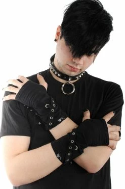 Tripp NYC Safety Pin Goth Arm Warmers -AKUMU INK shop IMG 1772