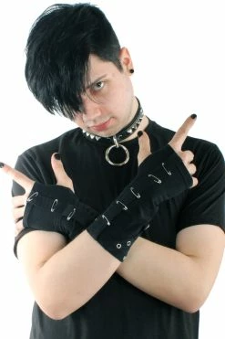 Tripp NYC Safety Pin Goth Arm Warmers -AKUMU INK shop IMG 1781