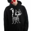VampireFreaks Skelekitty Hoodie [Zipper Or Pullover]