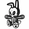 VampireFreaks RIP Rabbit Enamel Pin -AKUMU INK shop IMG 6500