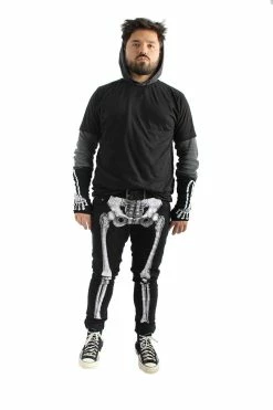 Kreepsville Skeleton Jeans [Unisex] [White Bone] -AKUMU INK shop IMG cdsvcds0530