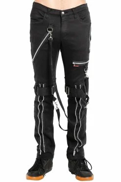 TRIPP NYC Tripp Strap Zipper Bondage Pants [Black]