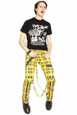 Tripp NYC Bondage Pants [Yellow Plaid] -AKUMU INK shop IS267MP YELLPLD FL 1622x ac3dd331 fc02 4e3b a98a 11a99c0c3d90
