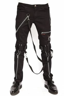TRIPP NYC Tripp Strap Zipper Bondage Pants [Black] -AKUMU INK shop IS267M BLK F 1622x 3cee7999 0f0c 49c0 90ae 2a911b9bef71