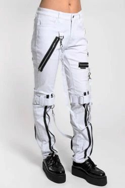 TRIPP NYC Tripp Asylum White Bondage Pants -AKUMU INK shop IS267W WHT S