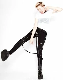 TRIPP NYC Tripp Ladies Bondage Pants [Black] -AKUMU INK shop IS267 BLK FL 26a26e80 bdff 441e 9c0a af12e73e8537